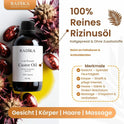 Rizinusöl, ätherisches Öl, 100% Rein, BIO, natürlich, 100 ml