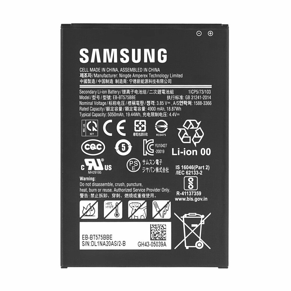 Samsung battery EB-BT575BBE 5050mAh for T570 /T575 Galaxy Tab Active 3 GH43-05039A