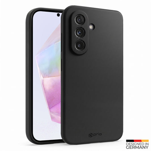 prio Liquid Silicone Case für Samsung A16 schwarz