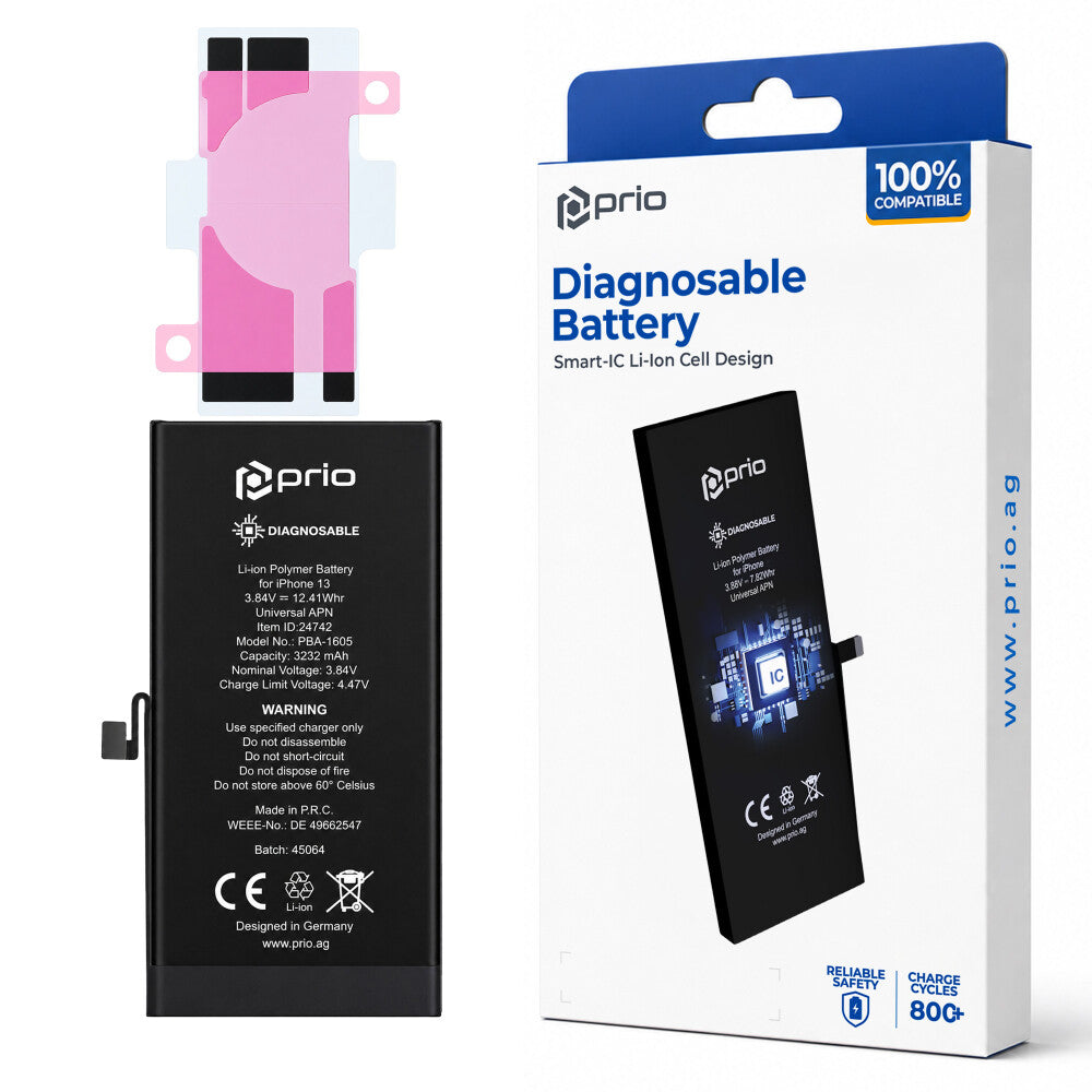 prio Diagnosefähiger Akku für iPhone 13