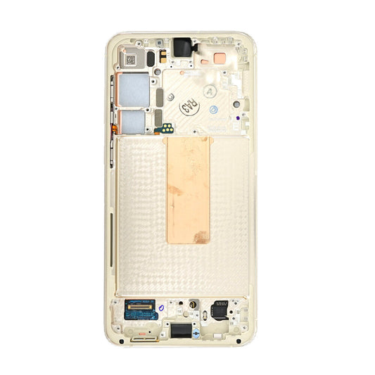 Samsung Displayeinheit + Rahmen S916 Galaxy S23 Plus Creme GH82-30477B