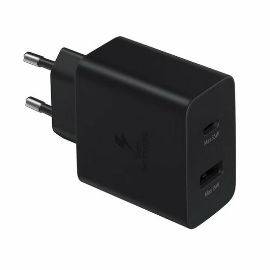 Original Samsung 35 Watt Schnellladegerät für USB-C + USB-A EP-TA220NBEGEU