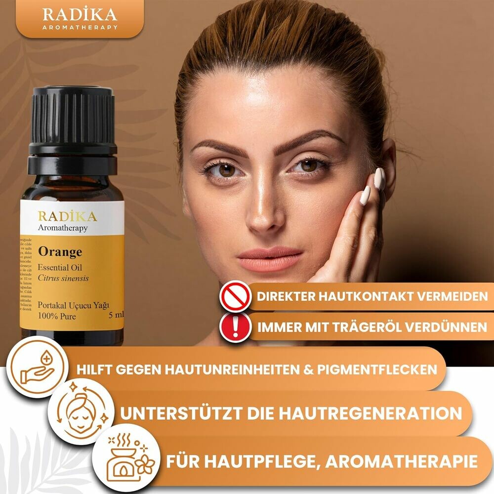 Orangenöl, ätherisches Öl, 100% Rein, BIO, natürlich, 10 ml