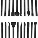 10-in-1 JF-857 Kunststoff-Spudger- Set für iPhone/iPad/Laptops, schwarz