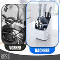 Besteck Organizer, 13×13,5×23 cm, Plastik, Weiß