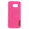 Textile Silicone Case for Samsung S7 Edge pink