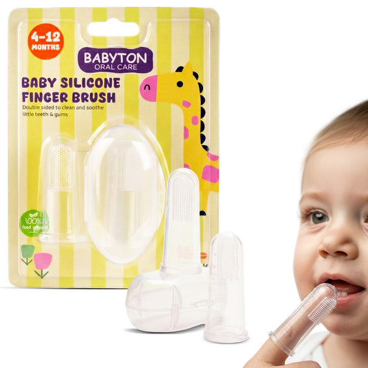Babyton Silikon-Fingerbürste für Babys