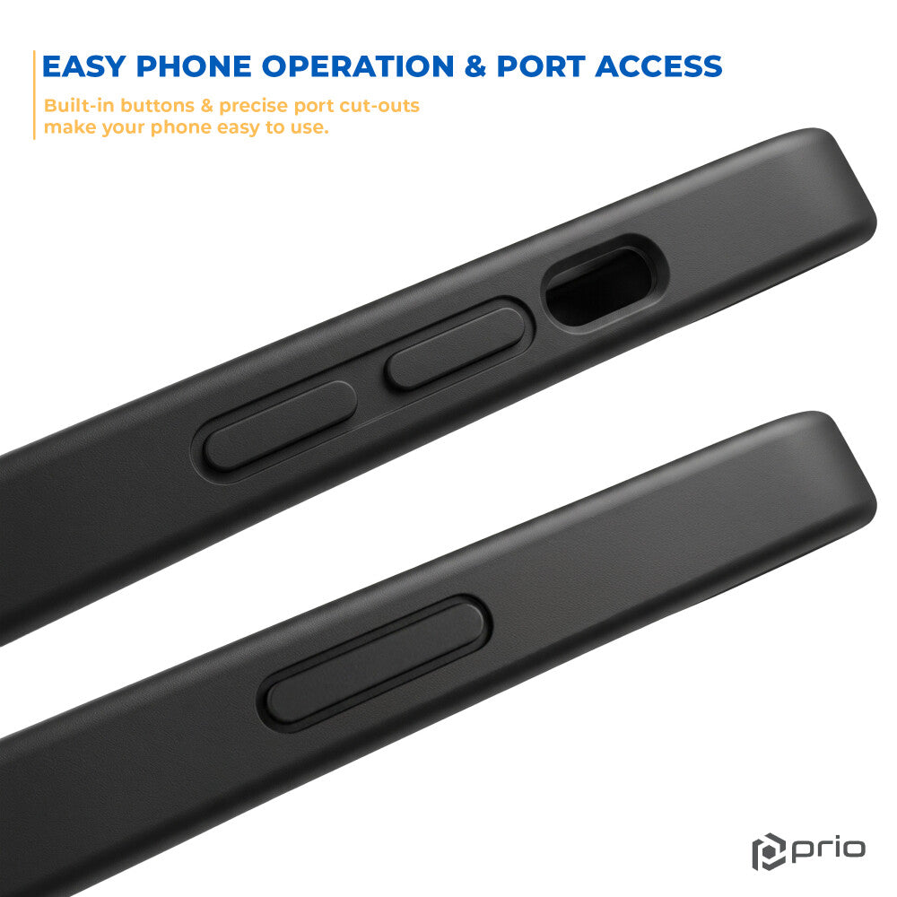 prio Liquid Silicone Case für Samsung A35 schwarz