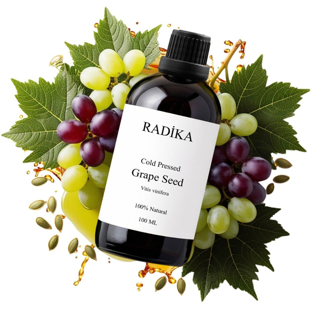 Traubenkernöl, Kaltgepresst, 100% Rein, BIO, natürlich, 100 ml