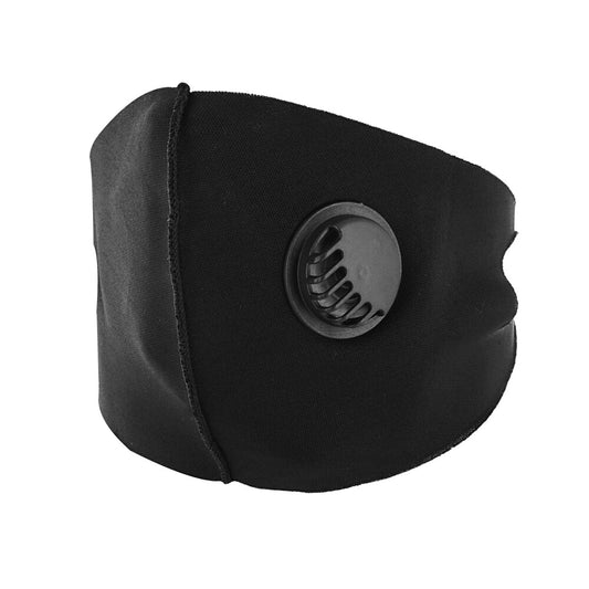 Reusable and washable non-medical face mask with filter black