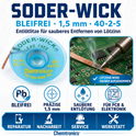 Soder-Wick Bleifrei SD 1,5 mm / gelb 40-2-5