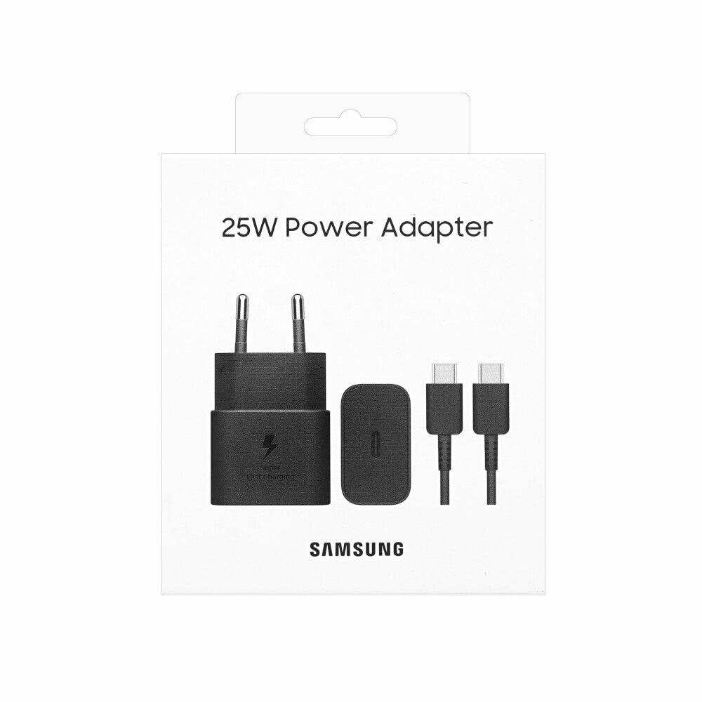 Samsung Schnellladegerät 25W USB Netzteil Stecker Kabel schwarz EP-T2510XBEGEU