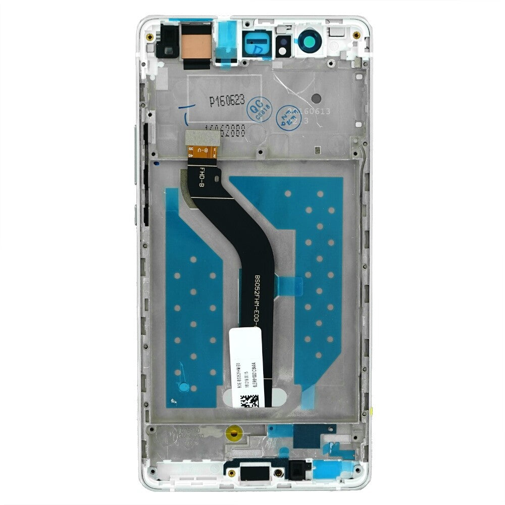 OEM Display Unit + Frame for Huawei P9 Lite white, without logo